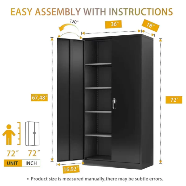 Armoire de rangement Étagères réglables – Image 3